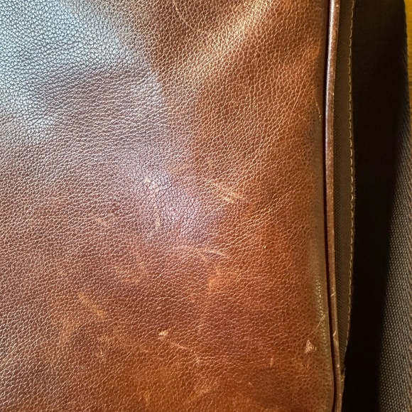 Boconi Slim Zipster Laptop Briefcase in Brown - Picture 7 of 13